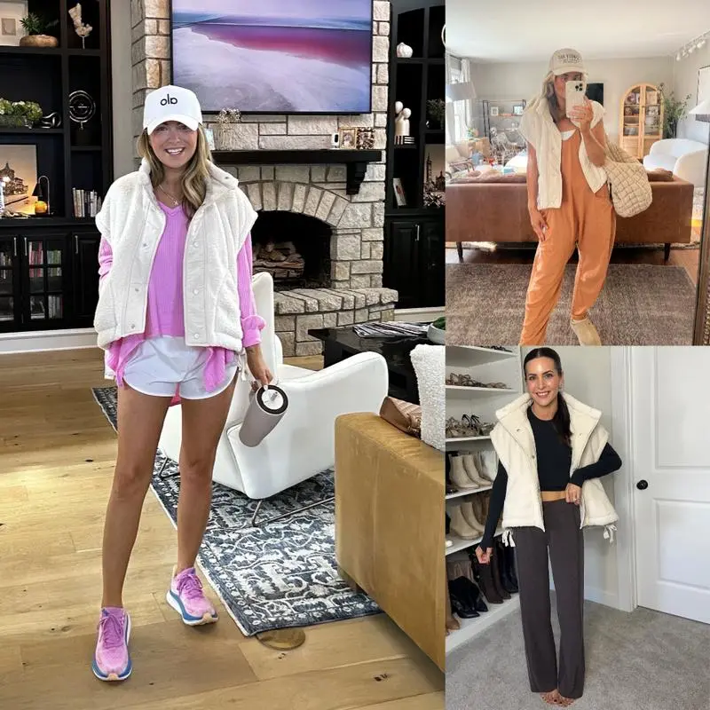 Women Warm Sherpa Fleece Vest