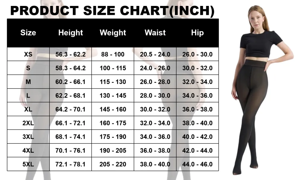 Fleece Lined Tights Sheer Women