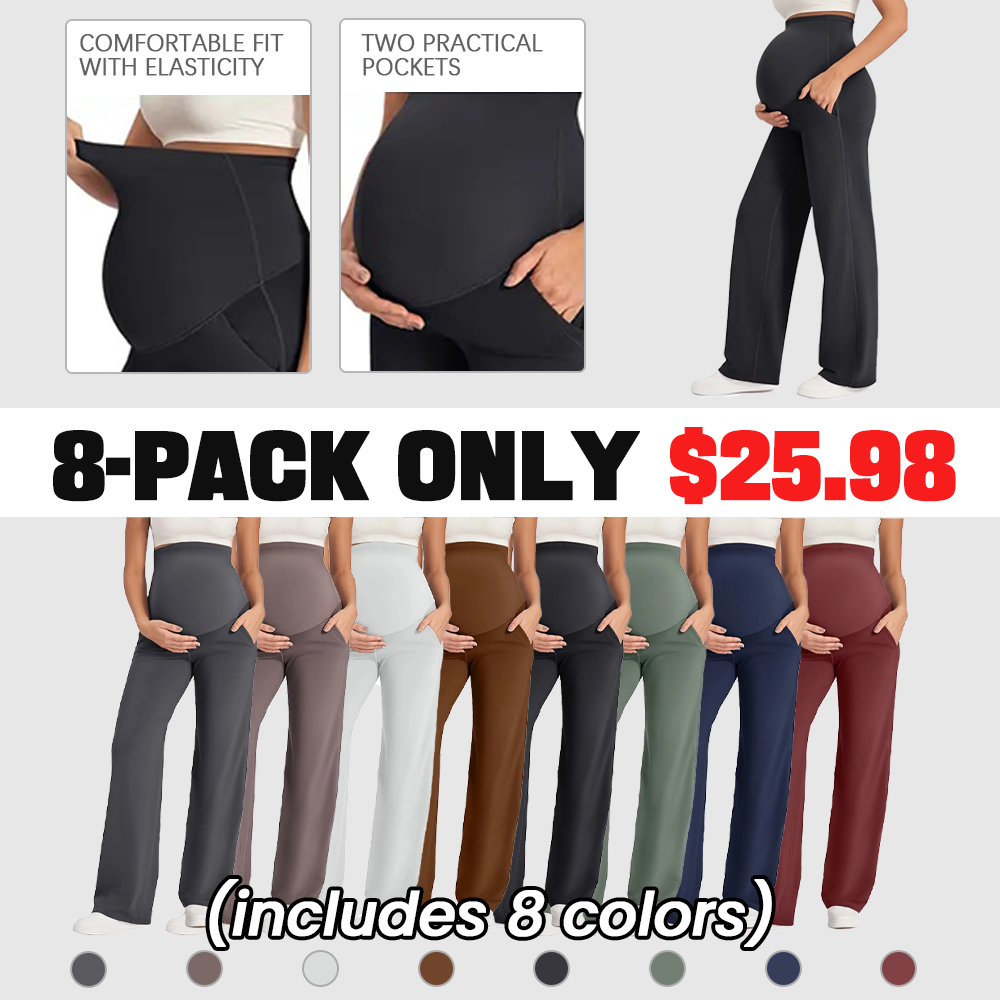 🔥Maternity Wide Leg Pants for Comfortable Pregnancy Pregnant Prenatal