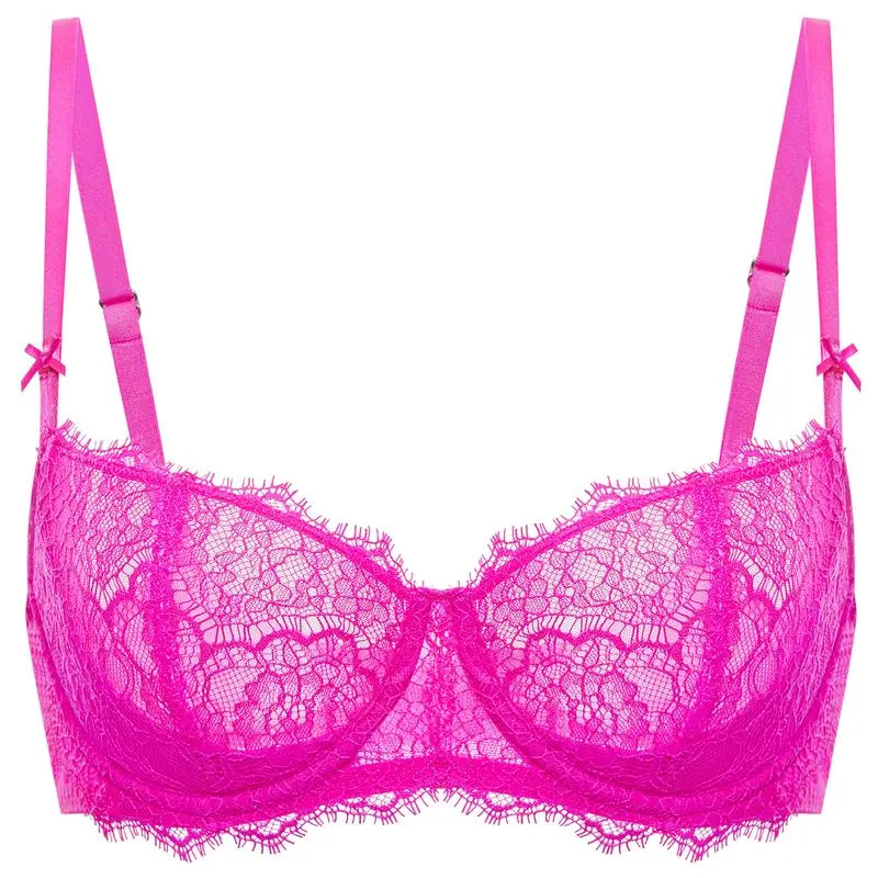 Women's Plus Size Lace Push-Up Balconette Bra