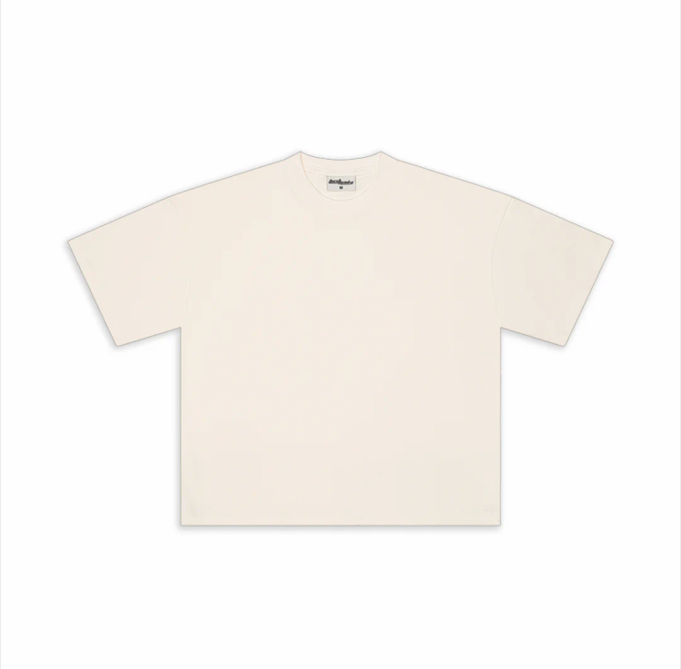 300 GSM Heavyweight White Core Tee V2 – Premium Cotton Essential T-Shirt