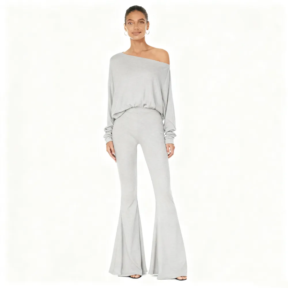 Women's Plain Two Piece Set