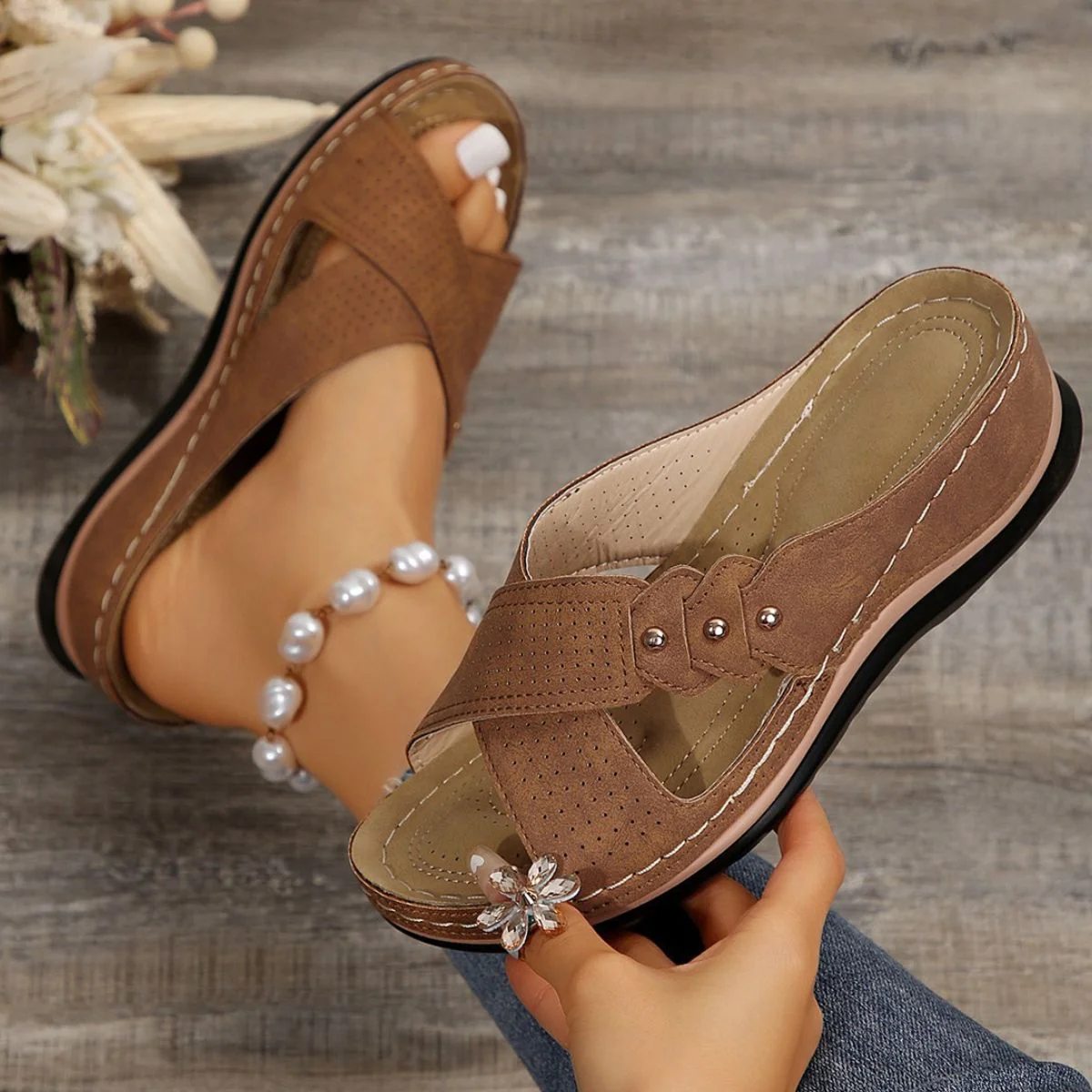 Open Toe Platform Sandals (multiple color options)