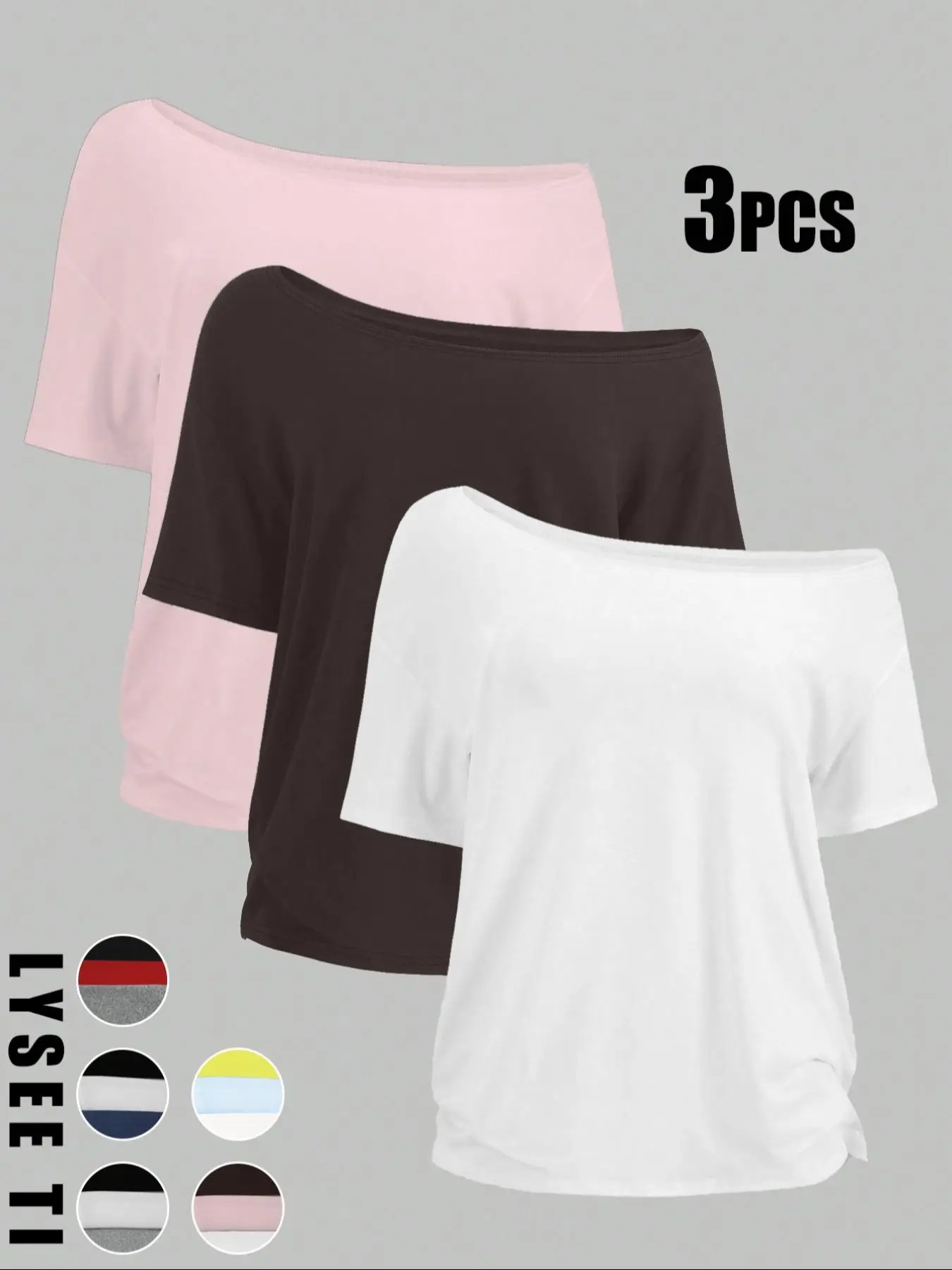 Women’s Everyday Solid Color Basic Tee – Casual Short Sleeve Shirt