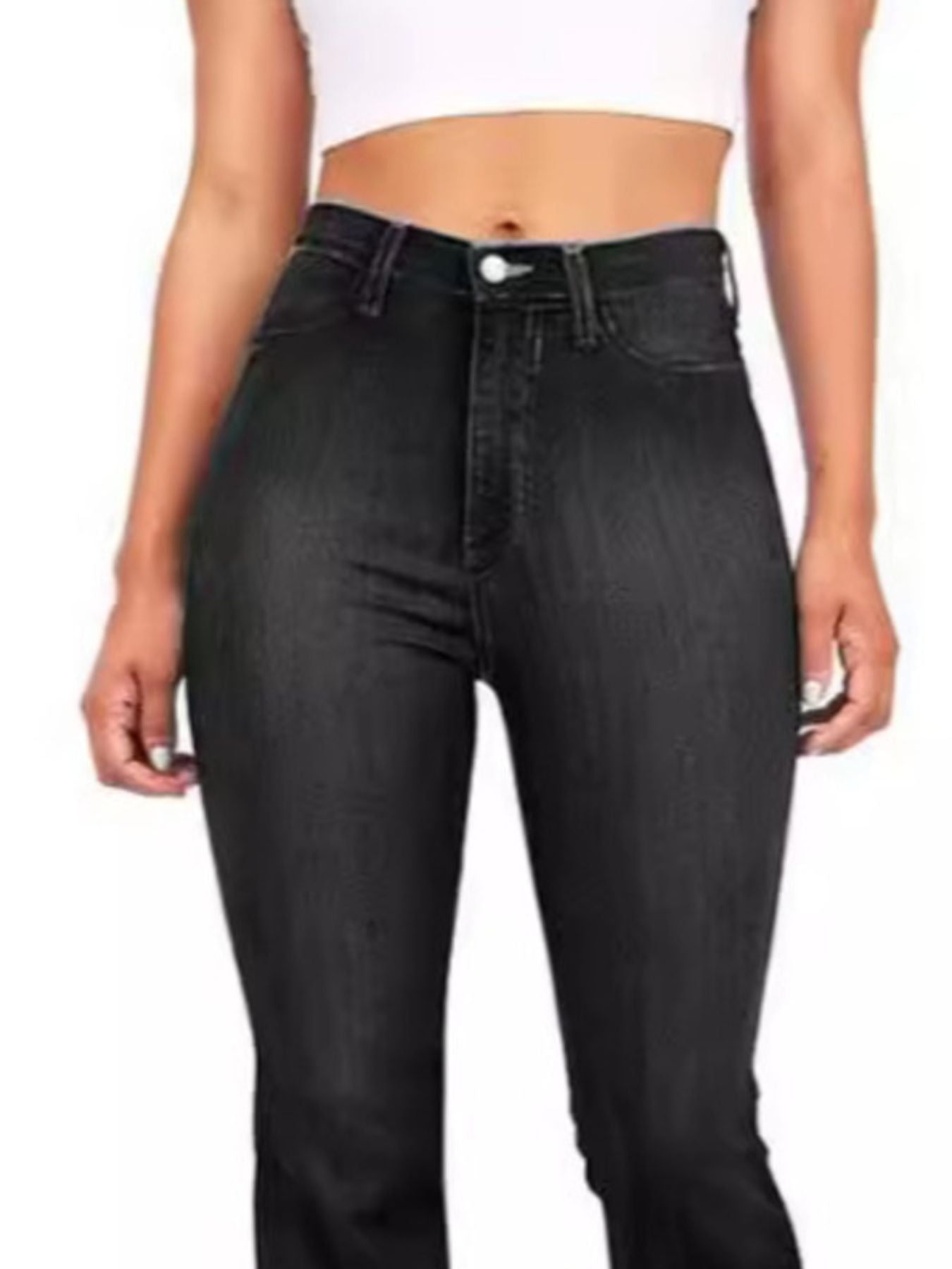 Full Size High-Waisted Bootcut Jeans Plus Size