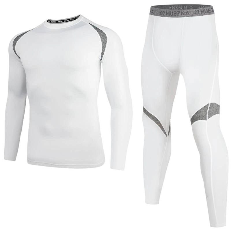 Men's Warmth-Preserving Jacket and Underwear Set - Underpants, Overalls, Long Pants - Base Layer Warmth-Resistant Fur Liner