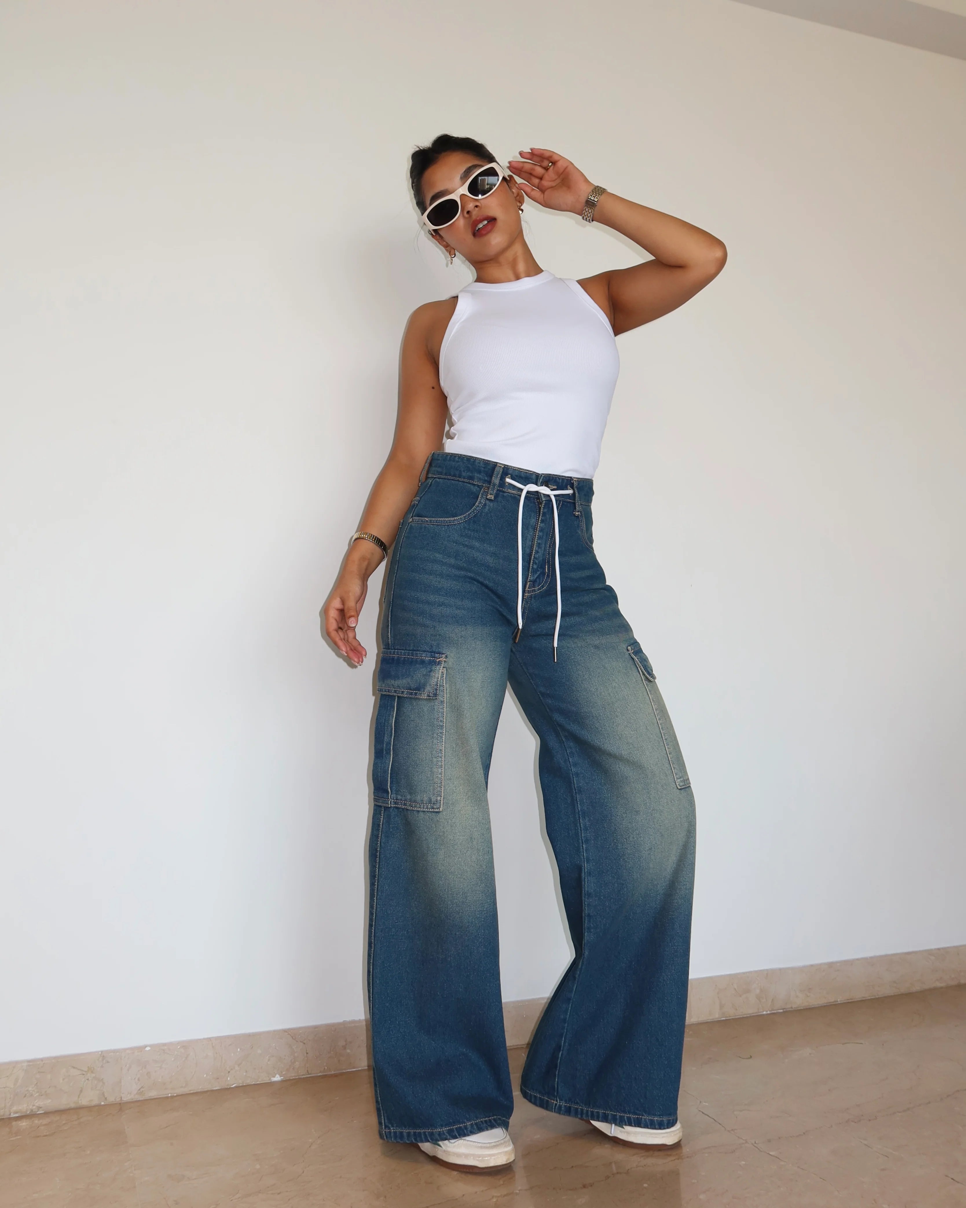 Outland Draw Wide Leg Cargo Jeans