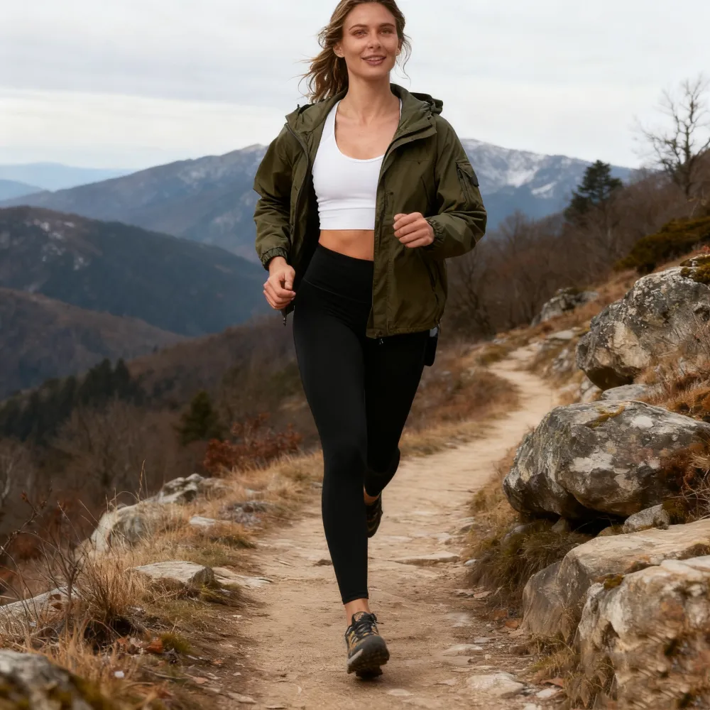 Women's High Waisted Thermal Waterproof Tummy Control Leggings