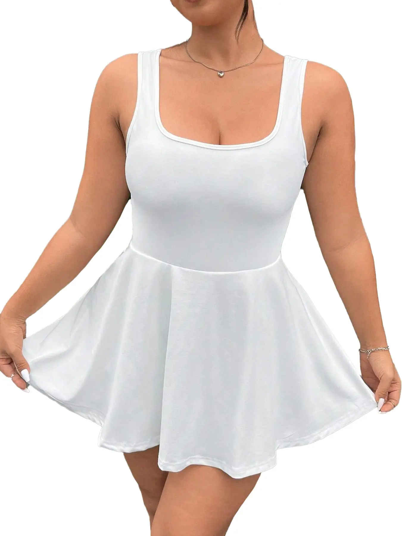 Women's Fashion Casual One-Piece Dress, Plus Size Ladies' Stylish Overall, Comfortable and Trendy Clothing for Daily Wear