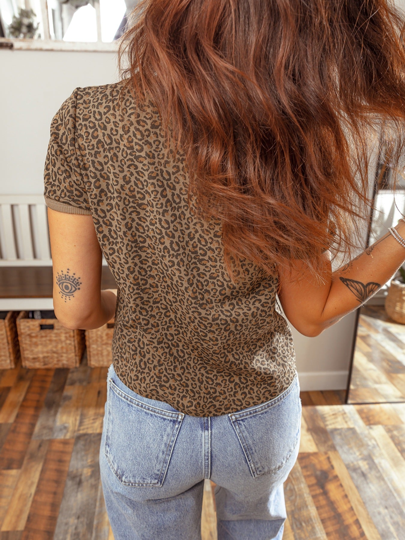 Leopard Print Relaxed Fit T-Shirt