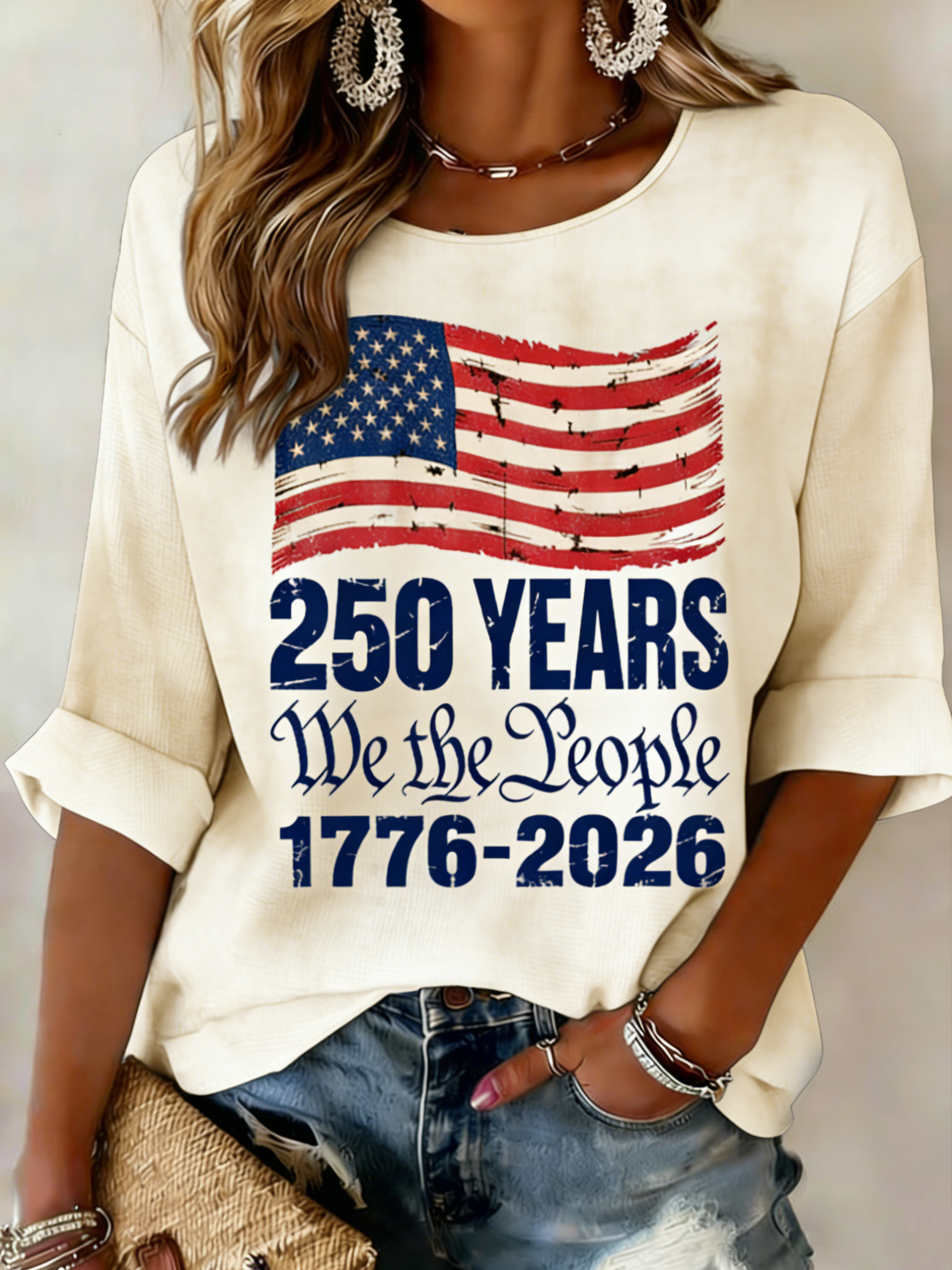250 Years We the People 1776-2026 Tie Dye Top