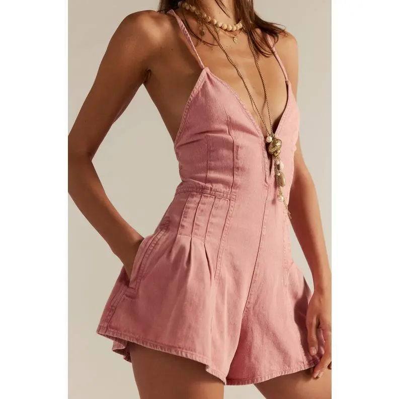 Women's Sleeveless Deep V Neck Shorts (Just $4 Each!)