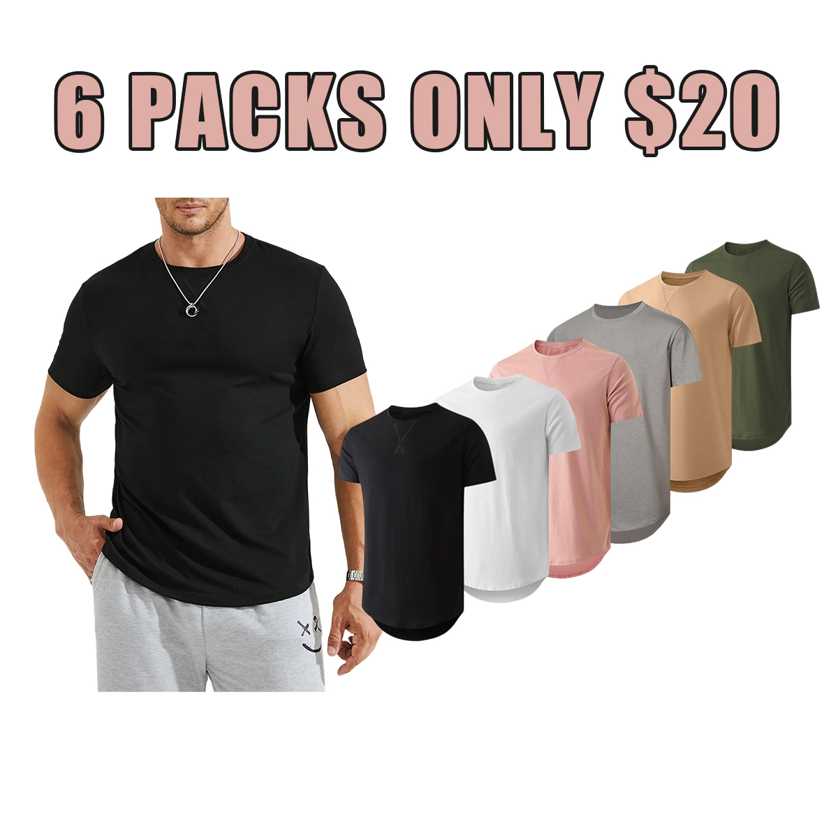 Essential Cotton Crewneck T-Shirt