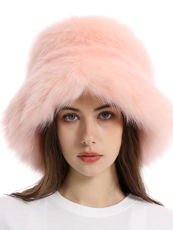 Keep Warm Solid Color Bucket Hat