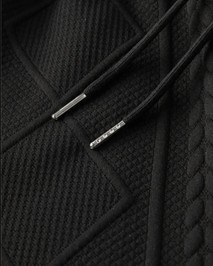 Men’s Textured Summer Two-Piece Set – Short Sleeve Tee & Drawstring Shorts