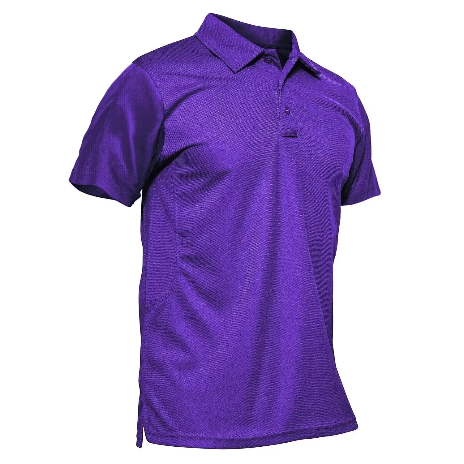 Men's Polo Shirt Quick Dry Performance Short Sleeve Pique Jersey Golf Work Polo Shirt Casual Menswear Top Outdoorfun
