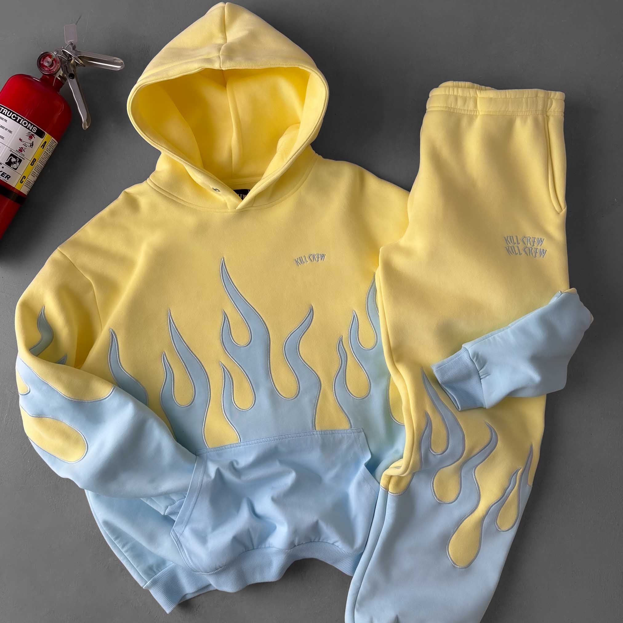PREMIUM HEATER SWEATS - YELLOW / BLUE