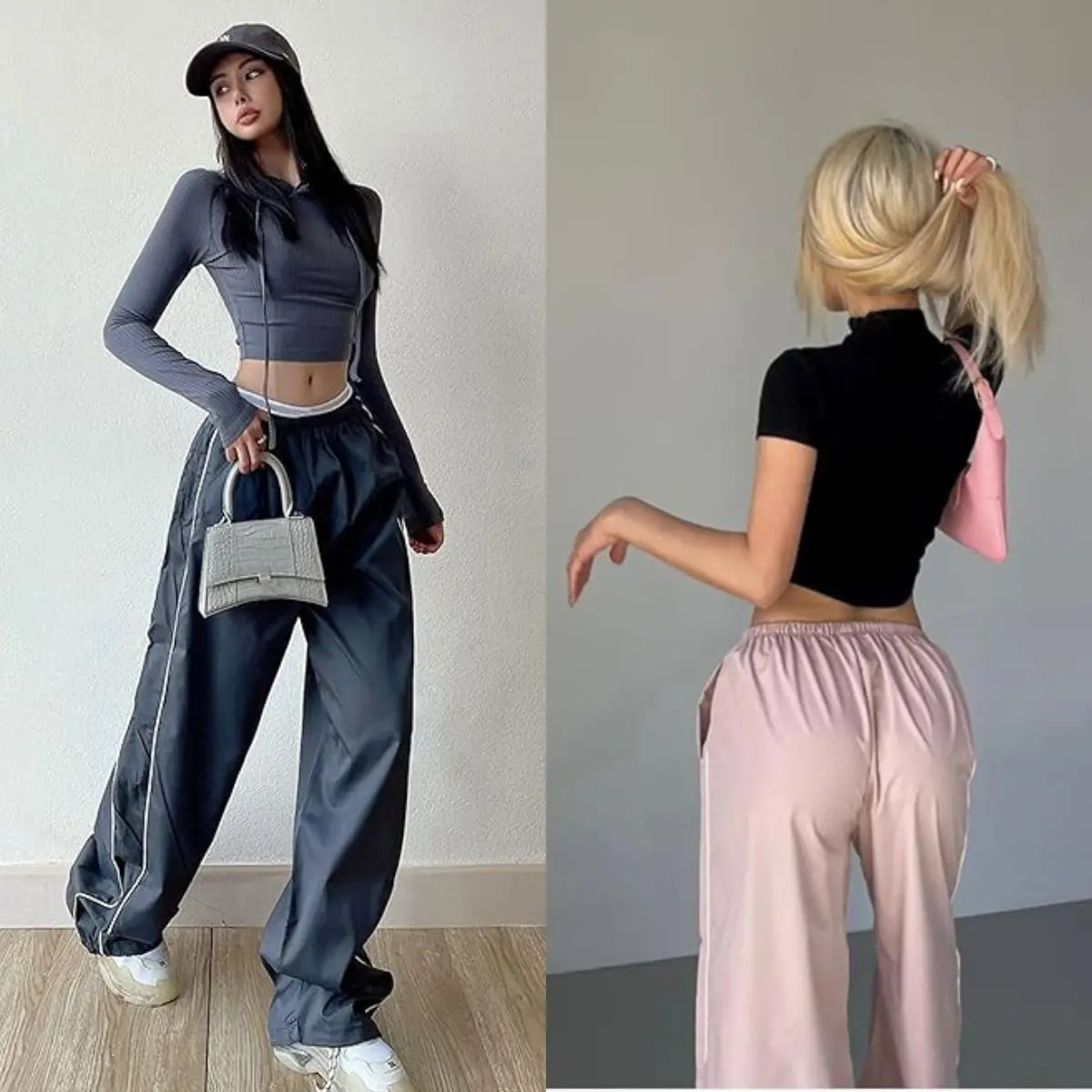 ✨✨ Women’s Parachute Wide‑Leg Baggy Pants – Casual Comfort