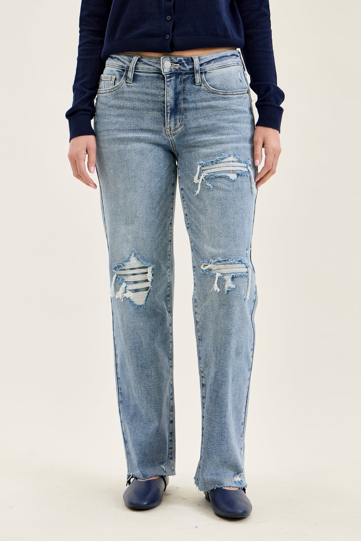 Brenda Retro 90s Destructed Straight