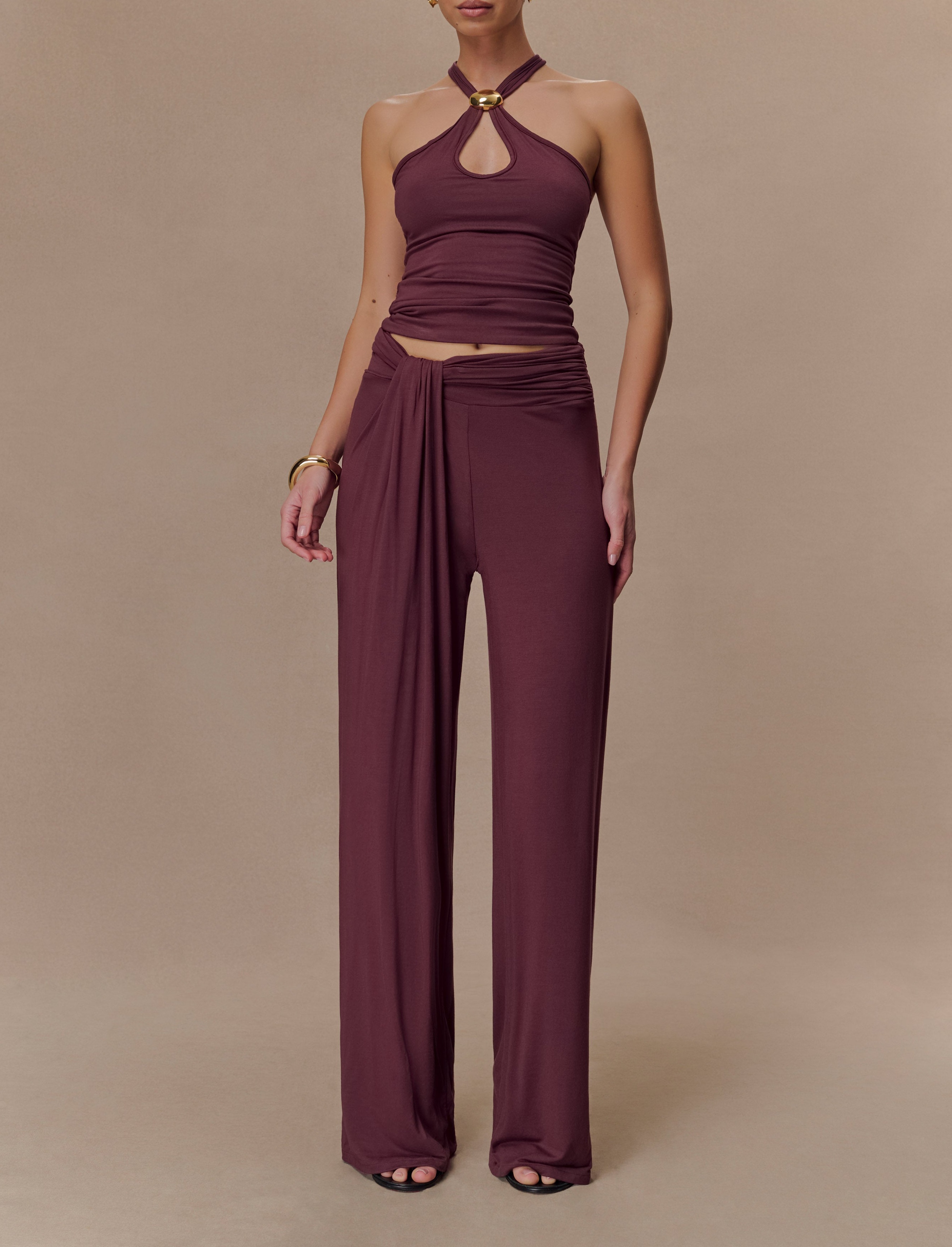 Mahogany Modal Straight Leg Pant