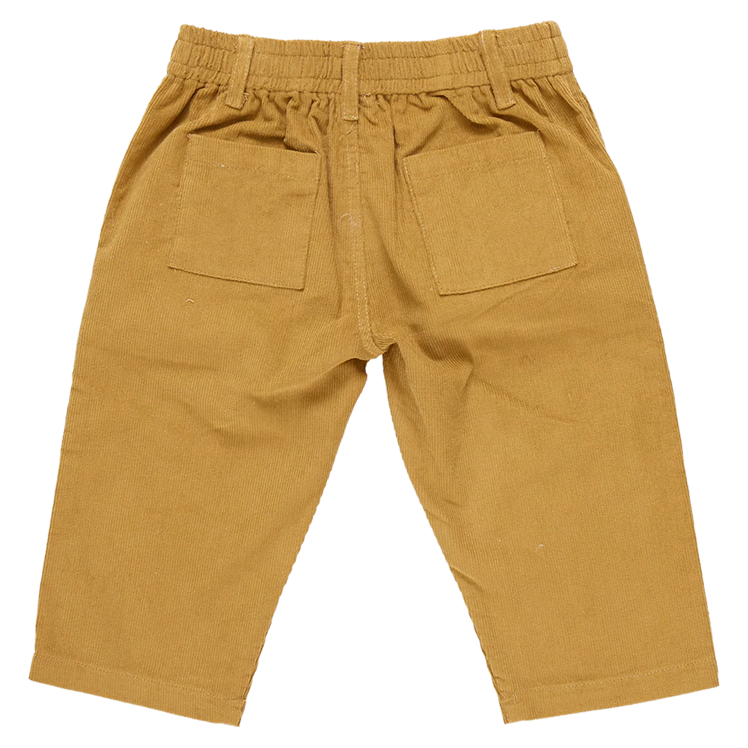 Boys Corduroy Jackson Pant Gold