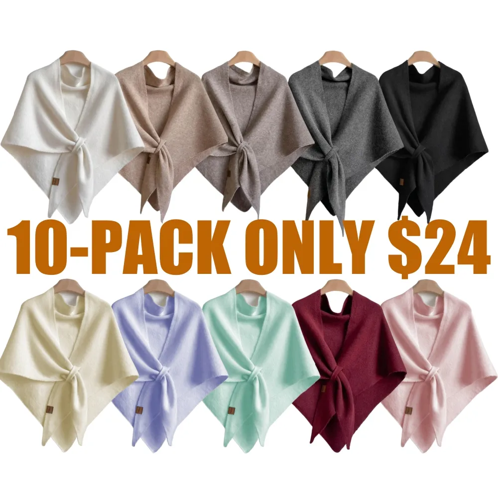 Ladies Solid Colour Fashion Shawl (Less than $3 each!)