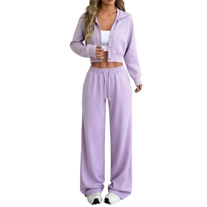 Women's Long Sleeve Jacket & Pants Set
