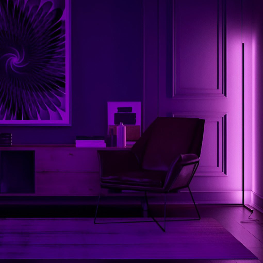 Minimalist Strip LED RGB Dimming with Remote Modern Floor Lamp Standing Lamp