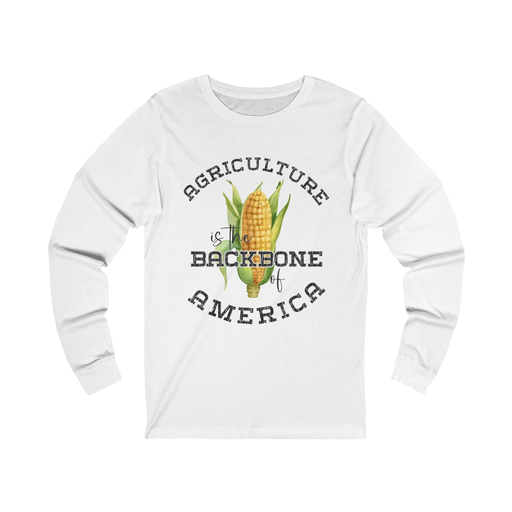 Agriculture is the Backbone Unisex Jersey Long Sleeve Tee