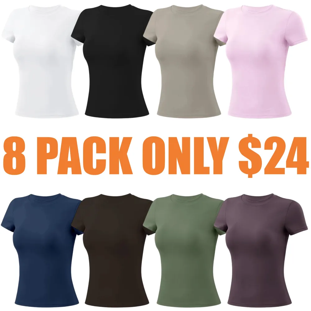 Sports Tee And Long Shirt Round Neck Slim T-shirt