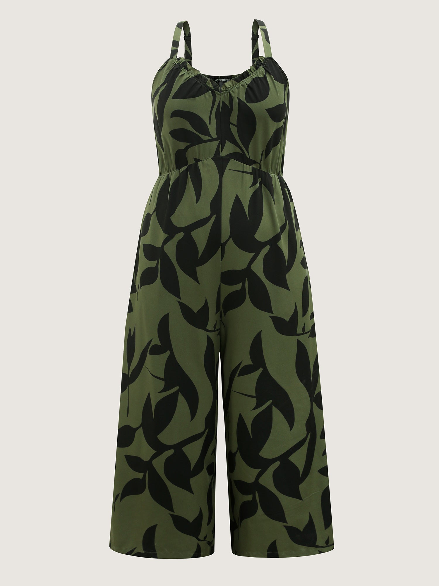 Silhouette Floral Print Sweetheart Jumpsuit