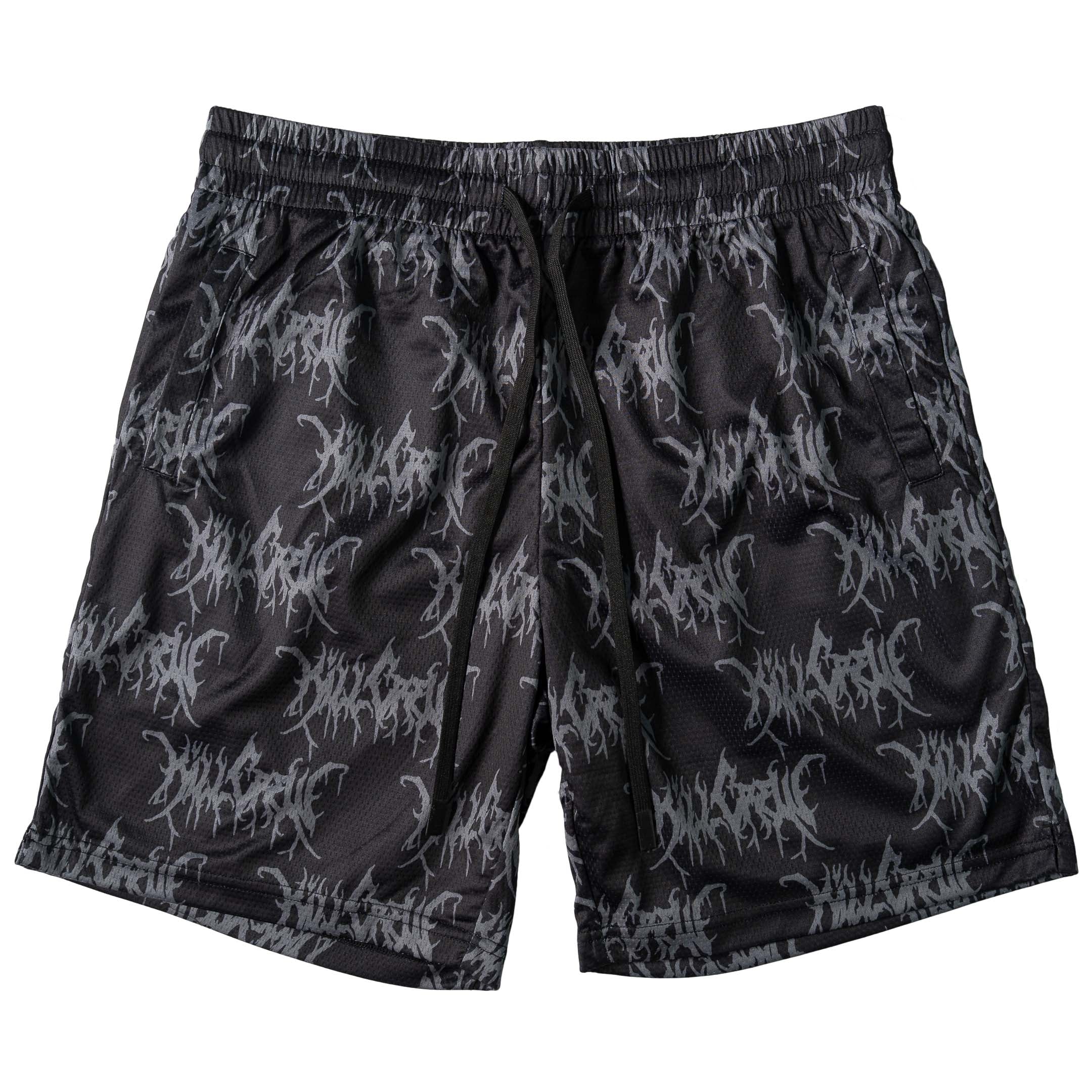 RELAXED CUT SHORTS ALL OVER - BLACKOUT
