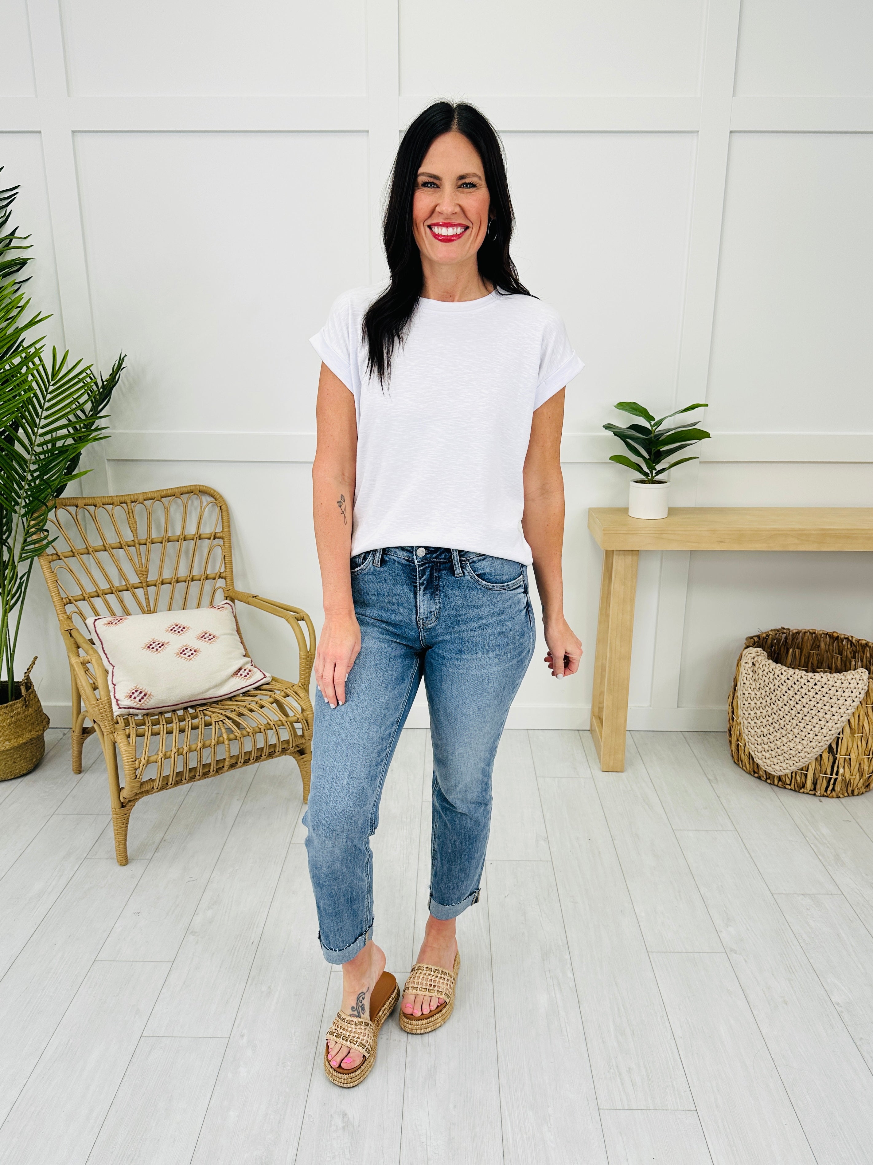 Stick With You Tummy Control Boyfriend Jeans