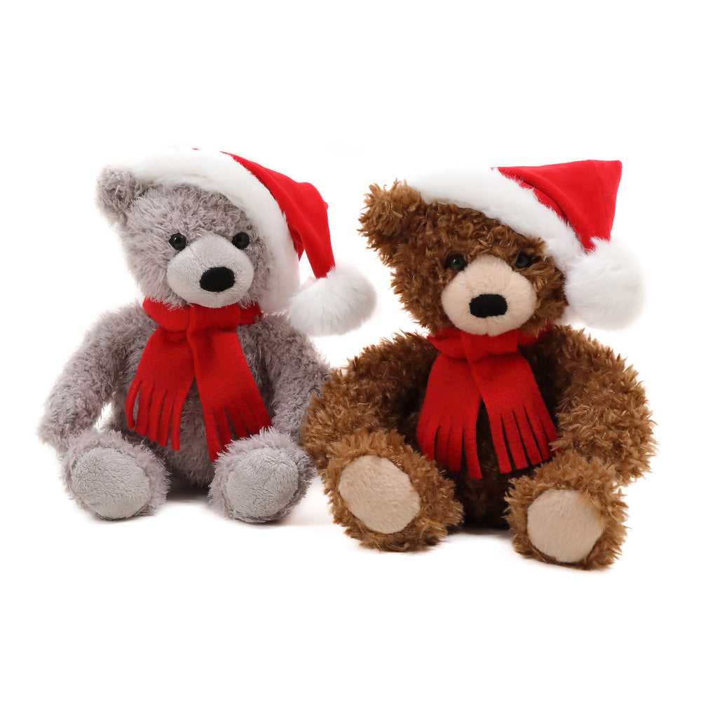 Christmas Junior Bear Gray 10inch