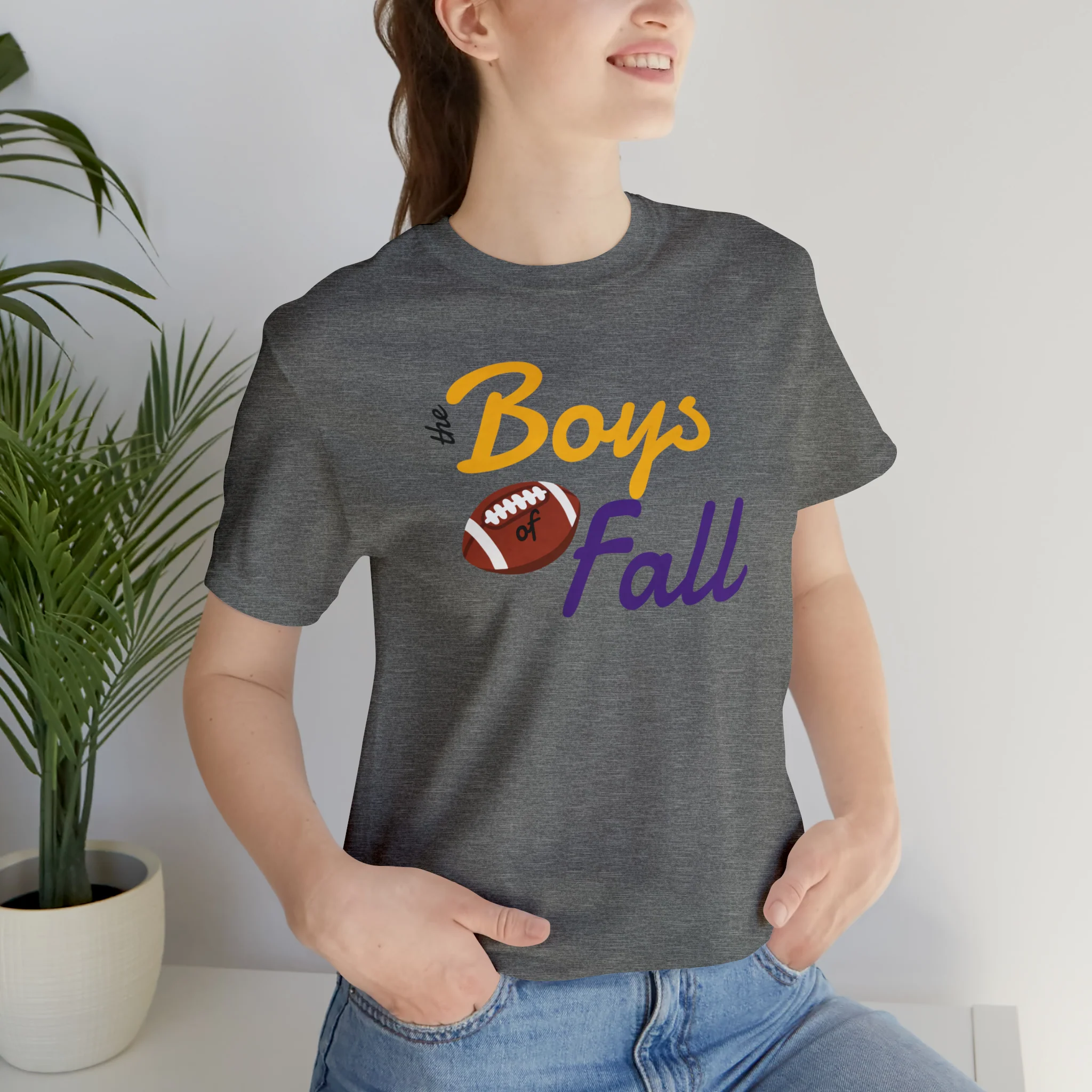 Boys of Fall Football Patch Unisex Softstyle T-Shirt