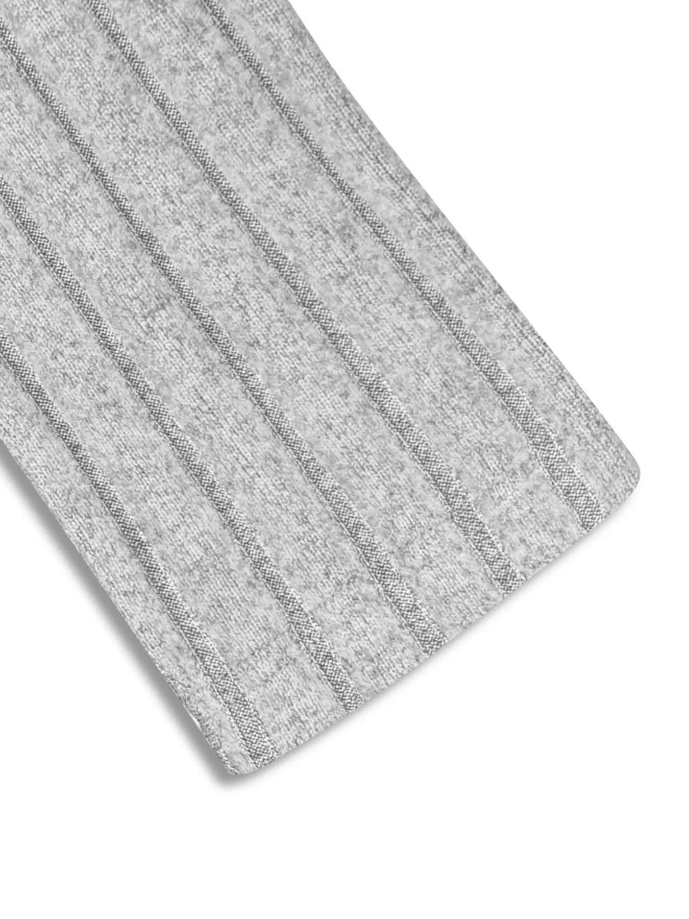 Ribbed Knit A-Line Midi Dress