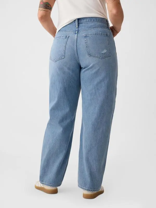 Women's High Rise Barrel Jeans