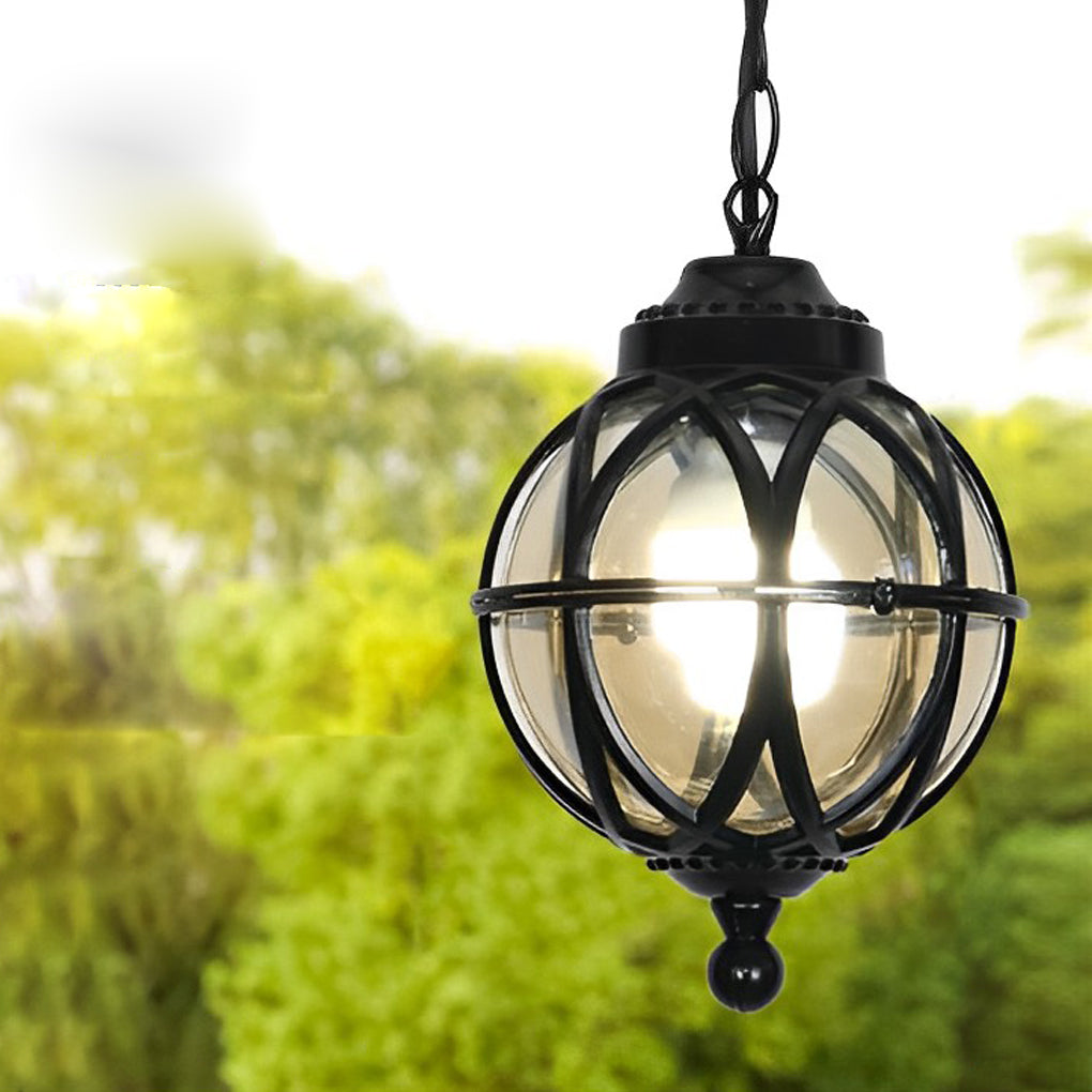 Waterproof Aluminum Glass Ball European-style Outdoor Chandelier Light