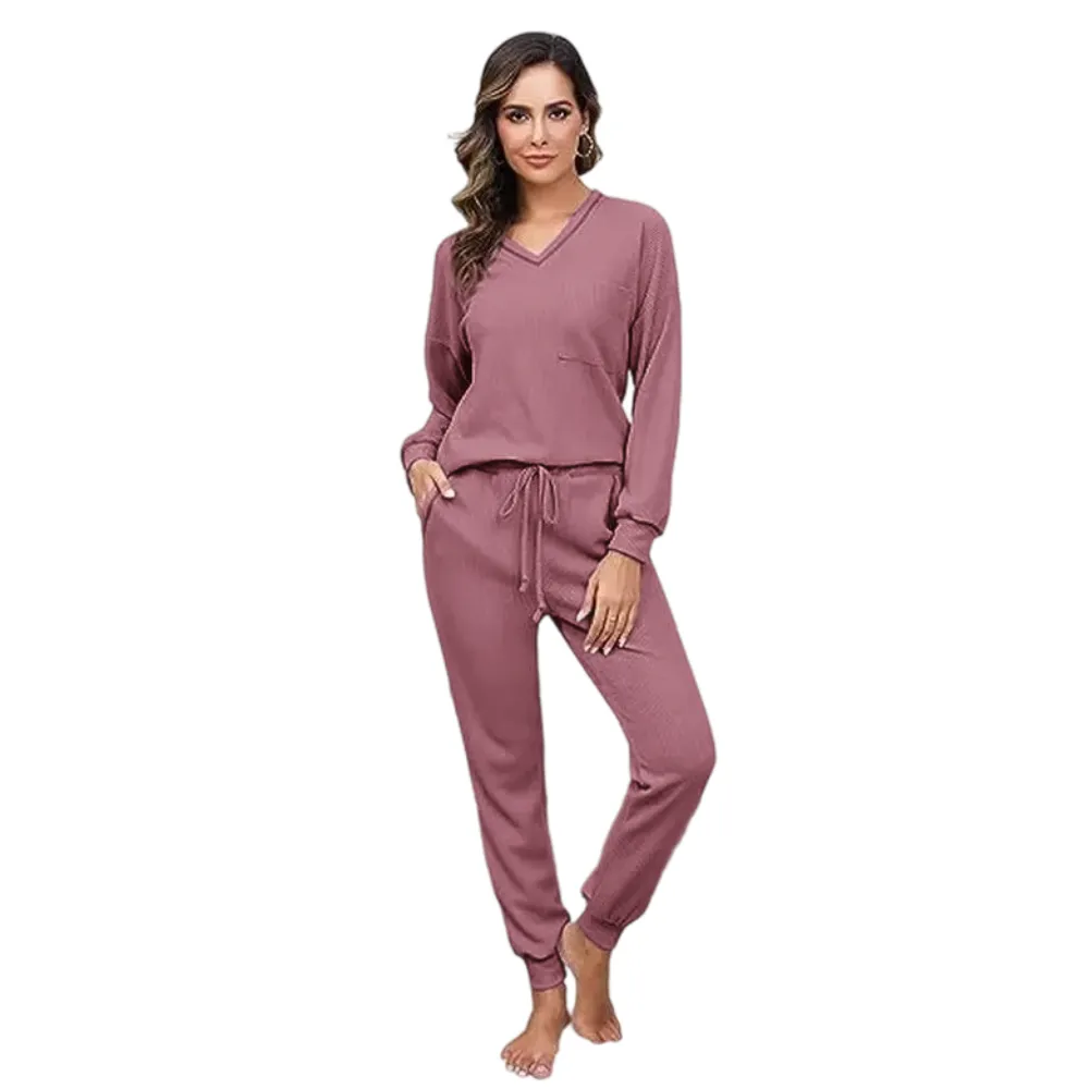 Womens Two Piece  Long Sleeve Pullover Tops