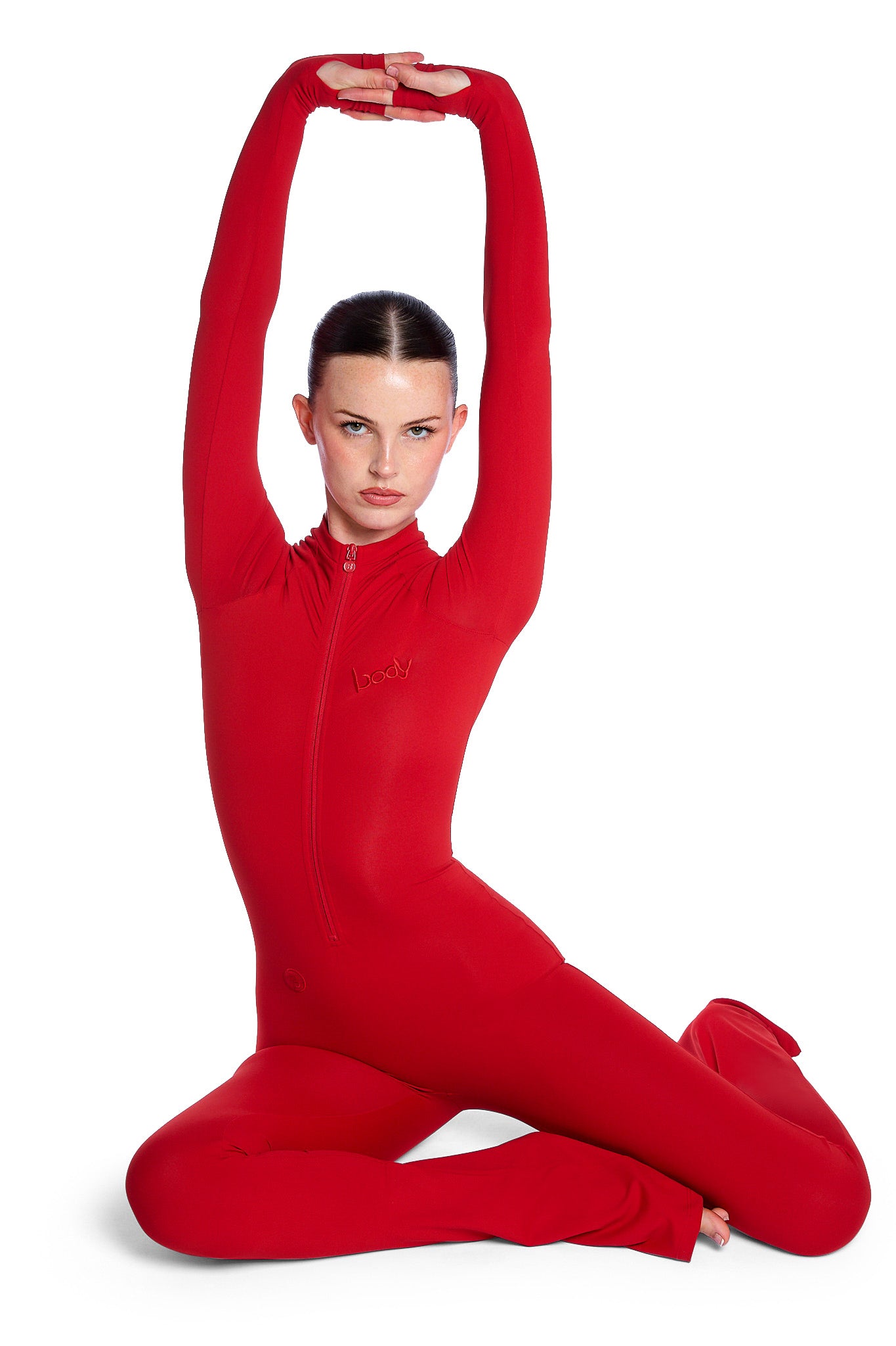 BASICS JUMPSUIT (KISS ME RED)