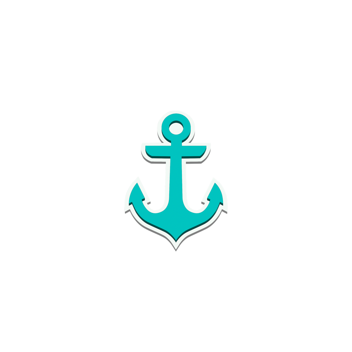 Bogg Bit - Turquoise Anchor