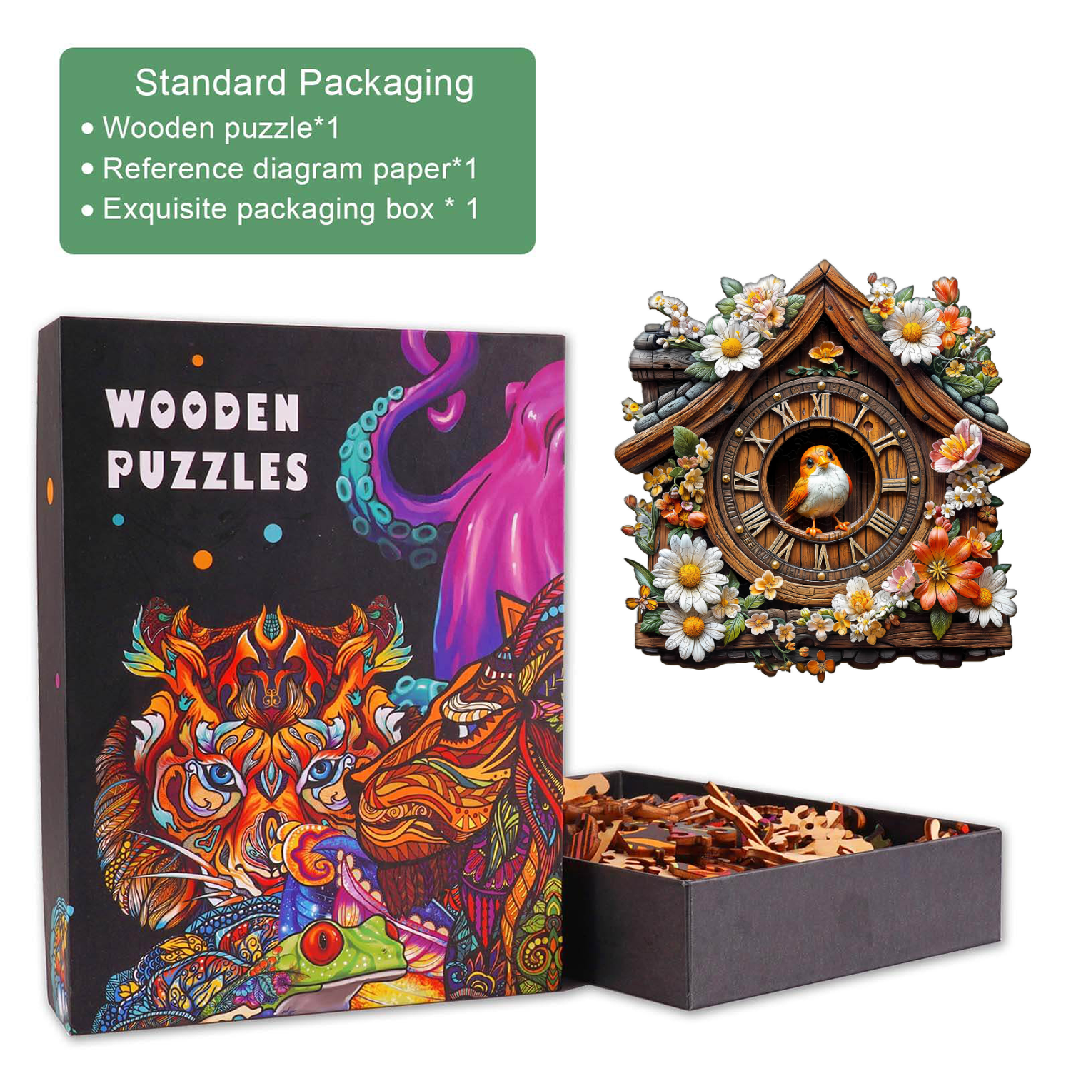 Timebird Chime Wooden Jigsaw Puzzle