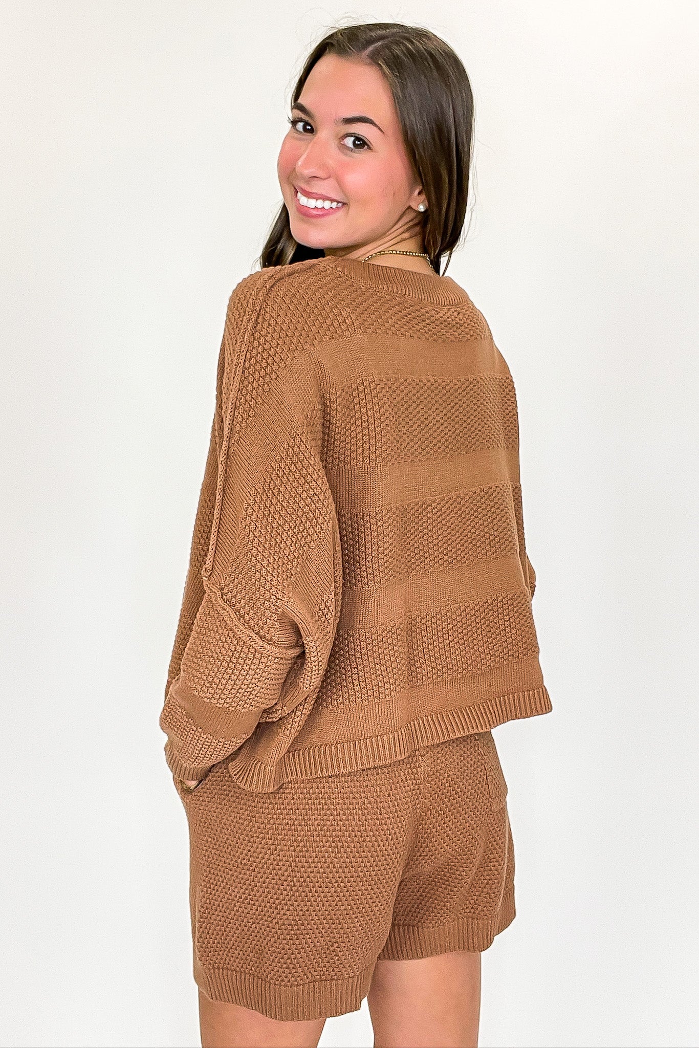 Knit Top and Shorts Set