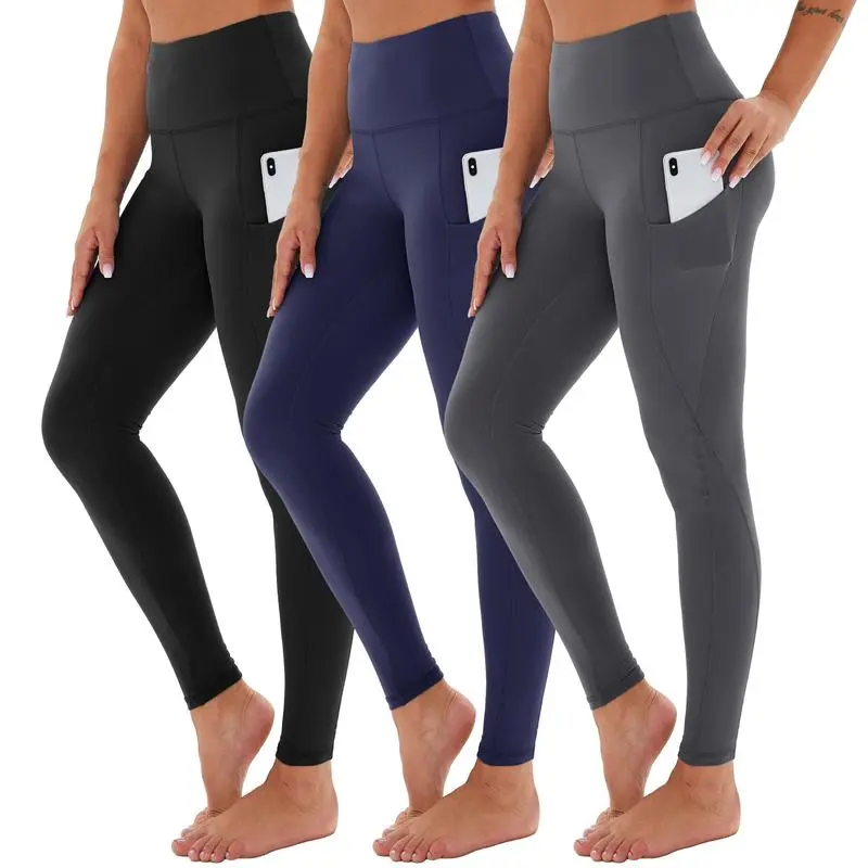 Women’s High-Waist Tummy Control Leggings with Pockets