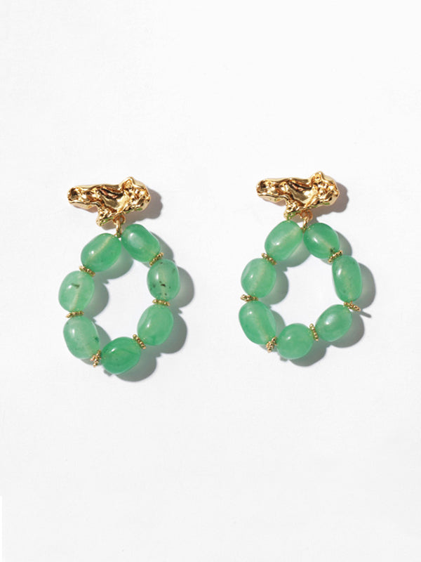 Women's Blue Natural Stone Earrings