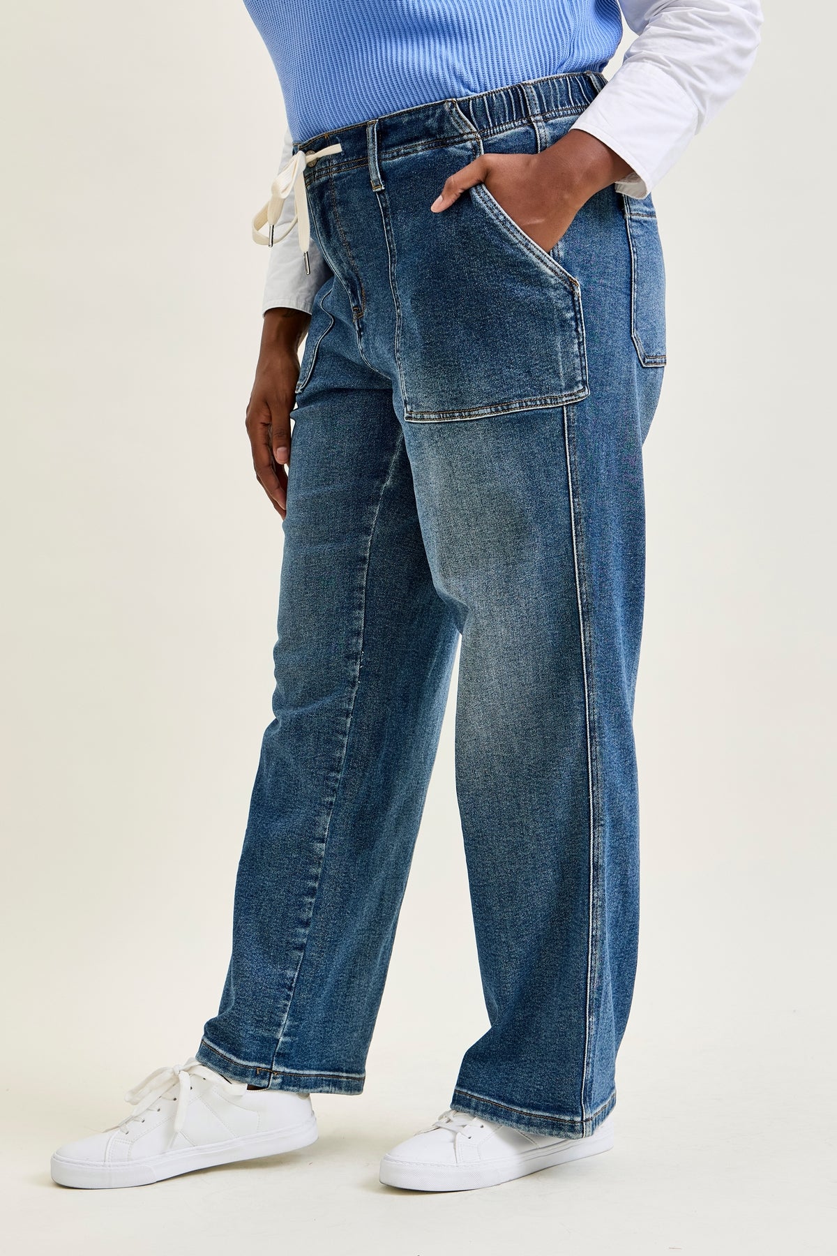 Blair High Rise Drawstring Wide Leg - PLUS