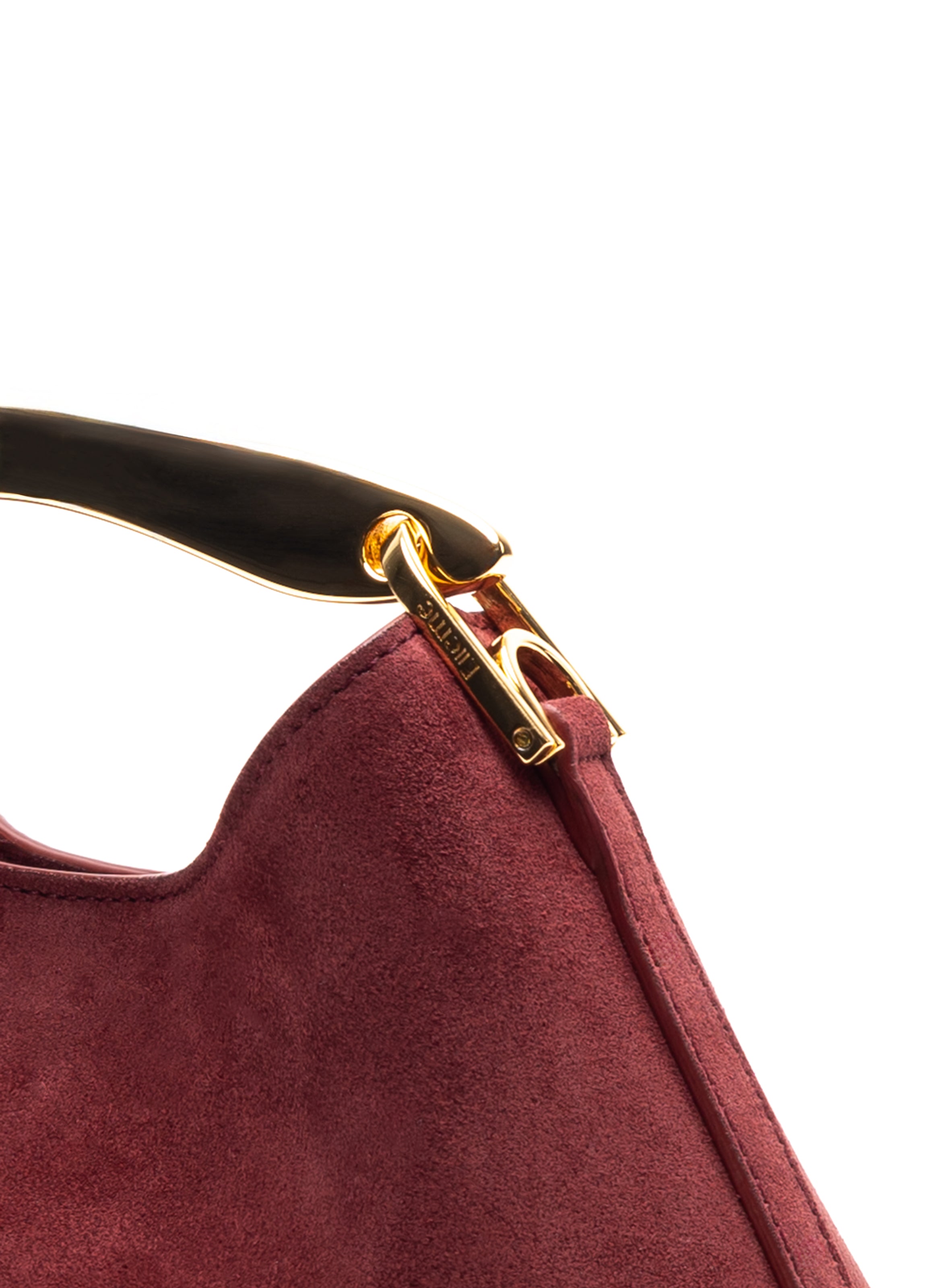 Mini Boomerang Suede Burgundy Clearance Sale 85%OFF