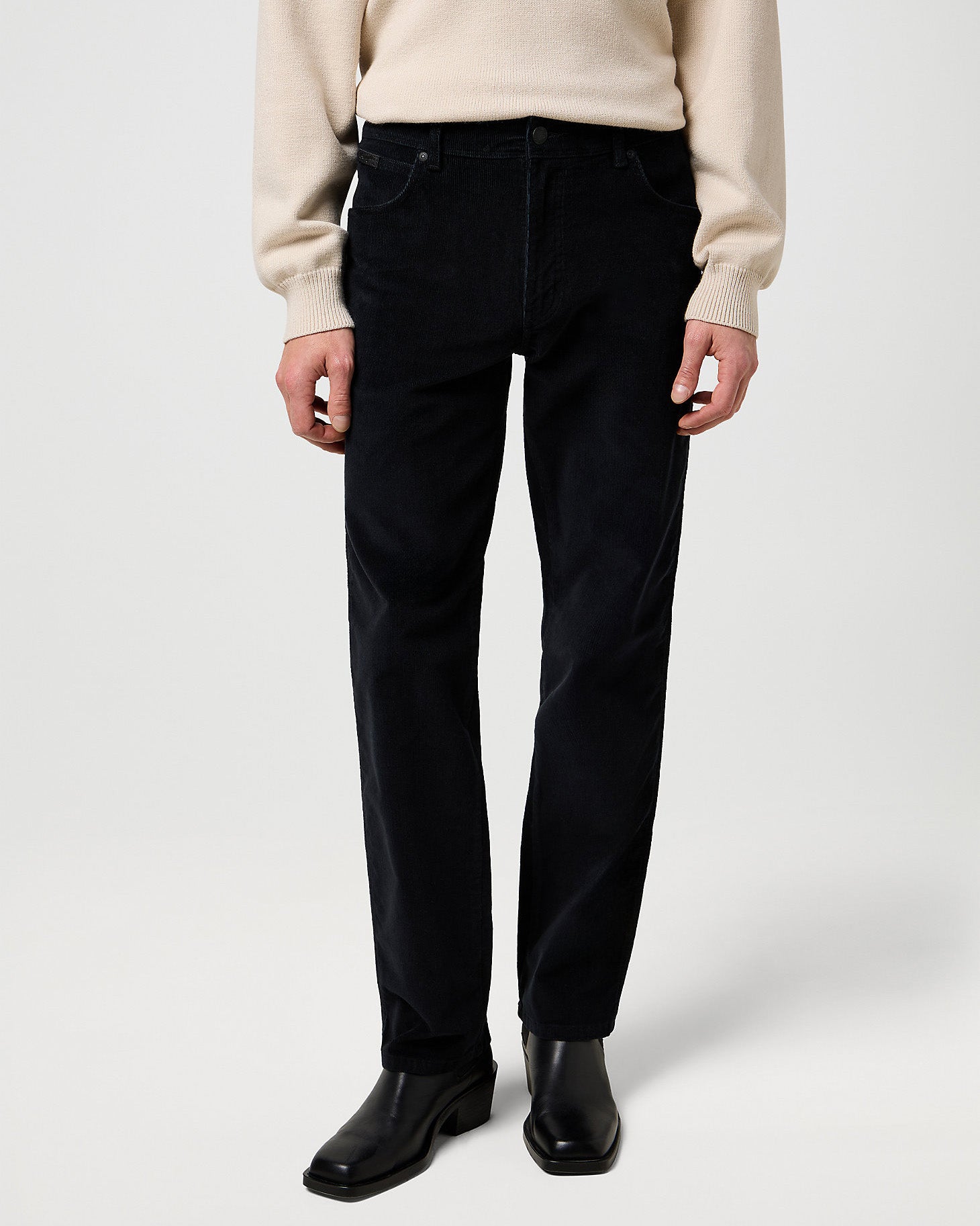 Texas Stretch Authentic Straight Mens Cords - Black