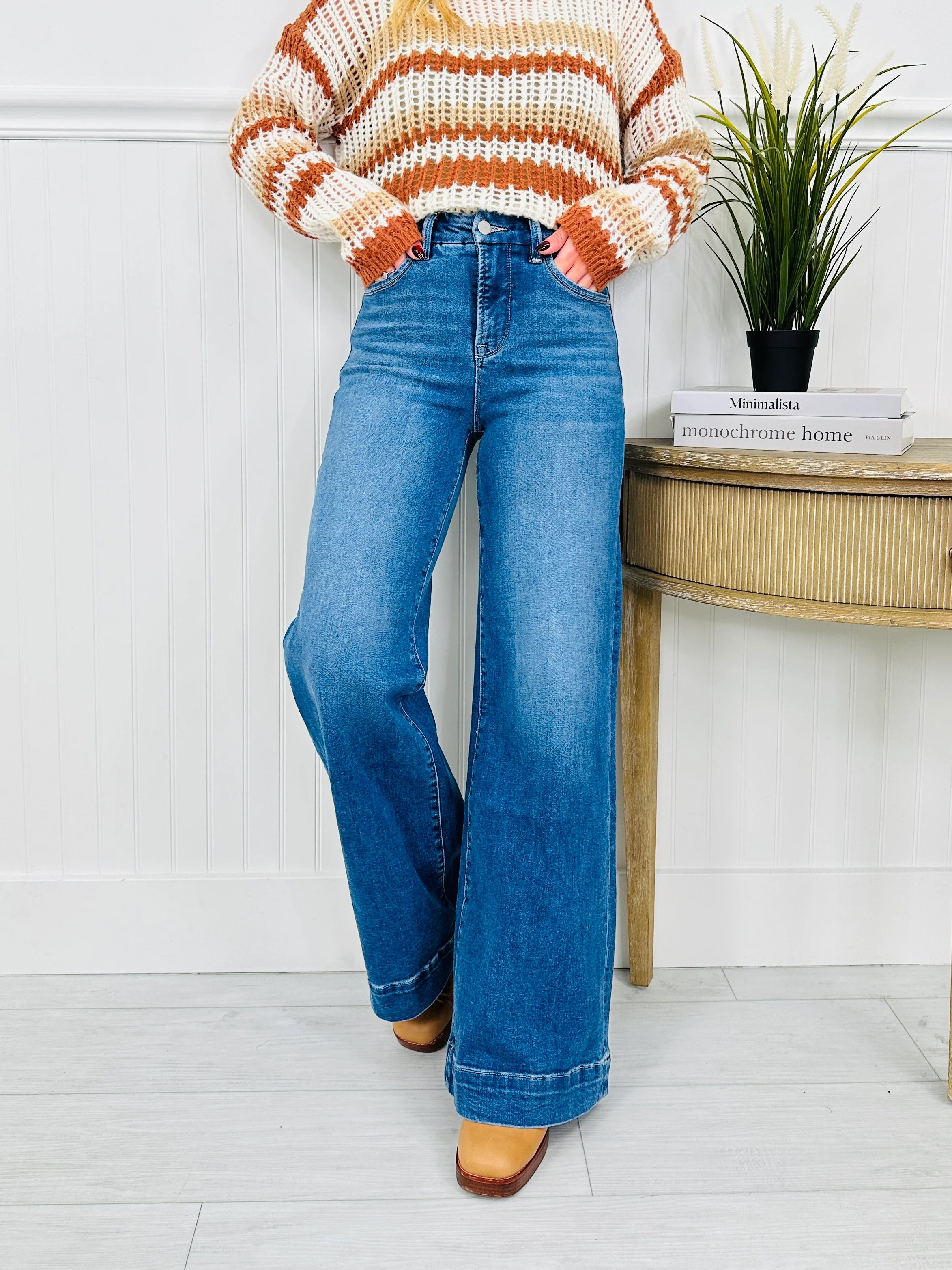 Ready to Roll Retro Wide Leg Jeans in Three Inseams