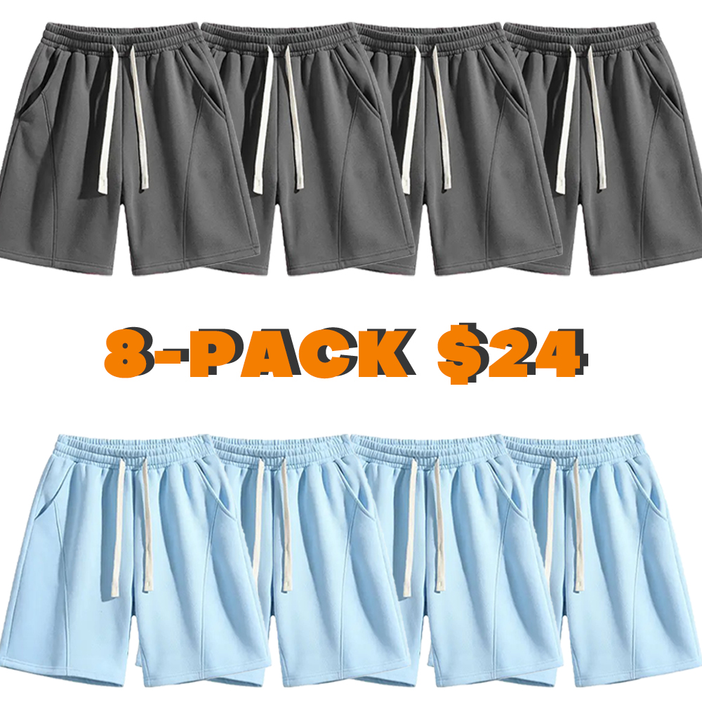 Men's Solid Pocket Waist Shorts - Lightweight & Comfortable for Running, Gym